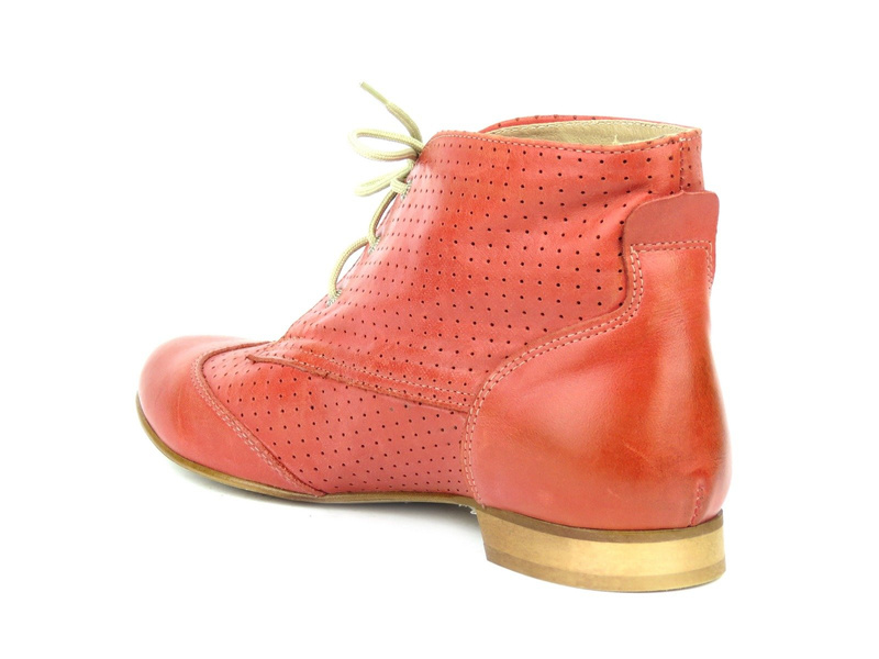 Dámské kotníkové boty Natalia 090, červené