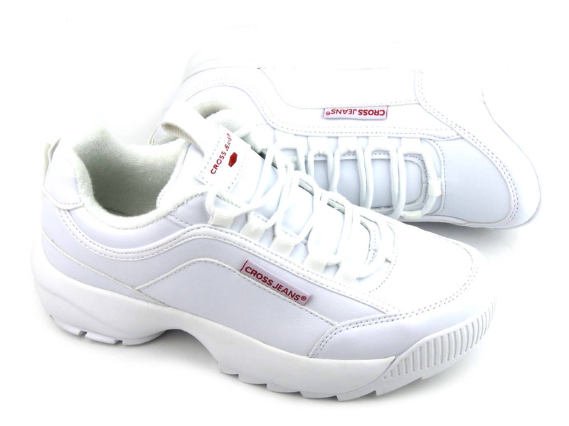 Robustní dámské tenisky - CROSS JEANS EE2R4133C, bílé