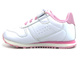 Dětské tenisky se zapínáním na suchý zip - AMERICAN CLUB ES68/22, bílé a růžové