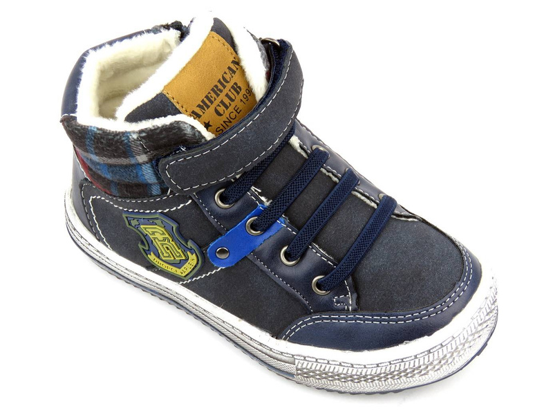 Teplé dětské boty AMERICAN CLUB GC 25/21, tmavě modrá