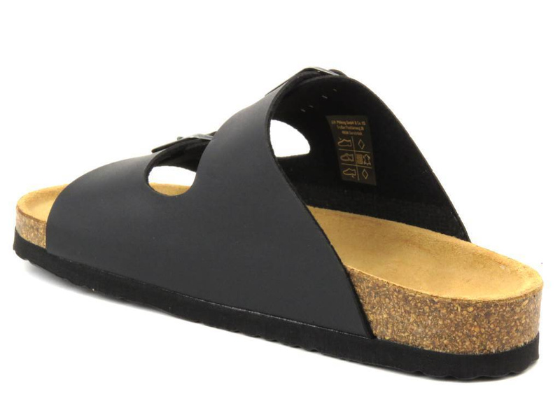 Pohodlné, klasické pánské kožené žabky - Brinkmann 600275-1, černé