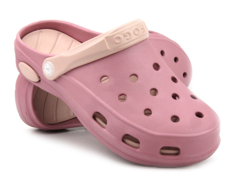 Dámské dřeváky - Realpaks F-600, růžové