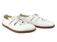 Dámské bílé kožené nízké boty Barefoot Helios Comfort 438B