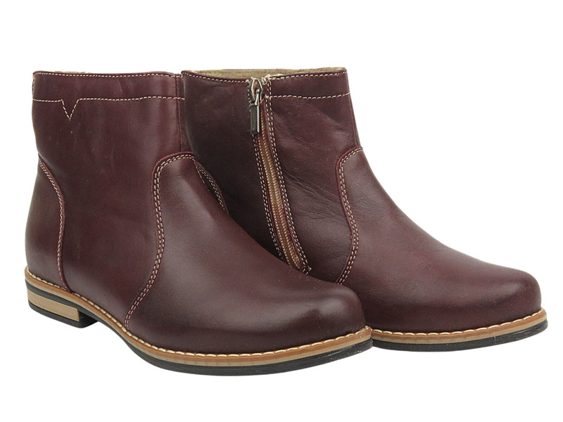 Kožené dámské kozačky od polského výrobce HELIOS KOMFORT 650, hnědé