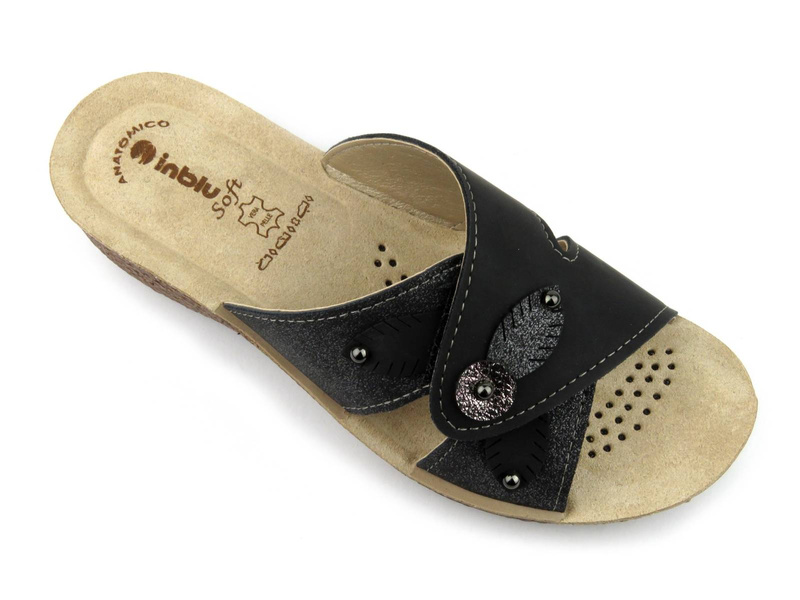Pohodlné, lehké dámské žabky - INBLU GL-54, černé