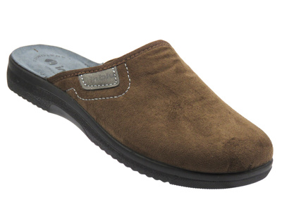 Pohodlné pánské pantofle INBLU DG-82U, tmavě hnědé