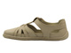 Barefoot kožené minimalistické dámské polobotky ecru Helios Komfort 466