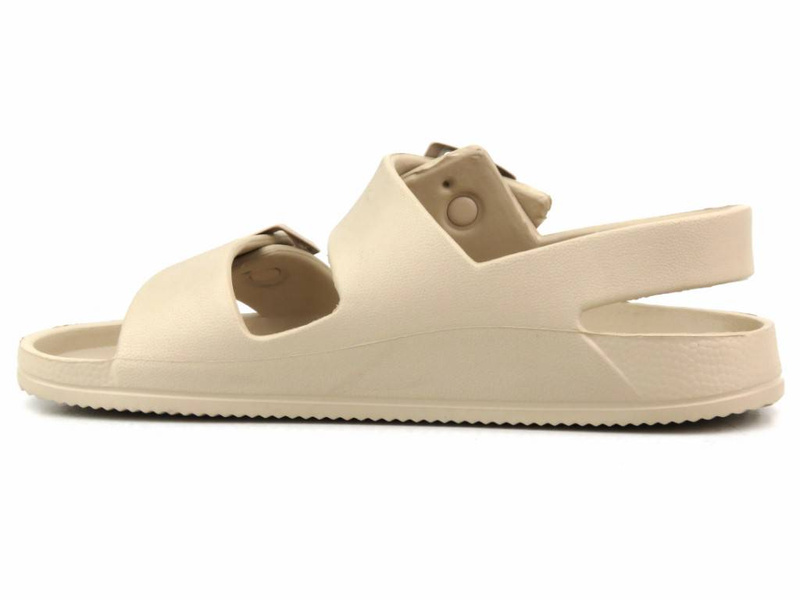 Lehké dámské pěnové sandály s přezkami - Big Star LL274746, béžové