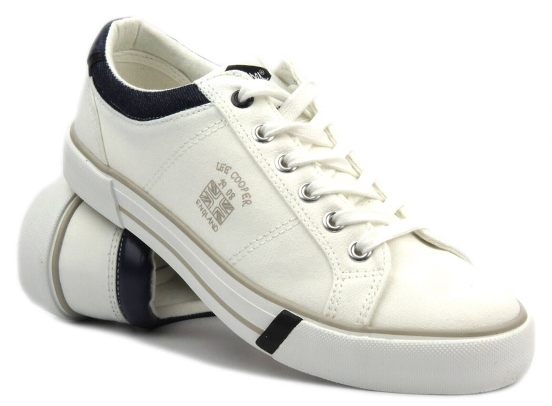 Pánské kotníkové tenisky - Lee Cooper LCW-24-02-2145, bílé