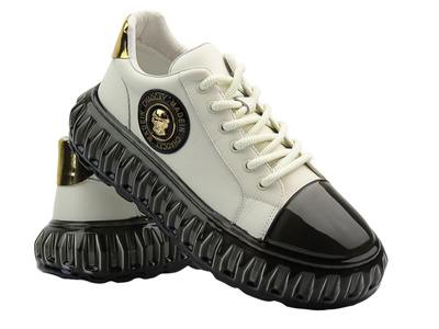 Moderní pánské bílé tenisky JOHN DOUBARE CC2881