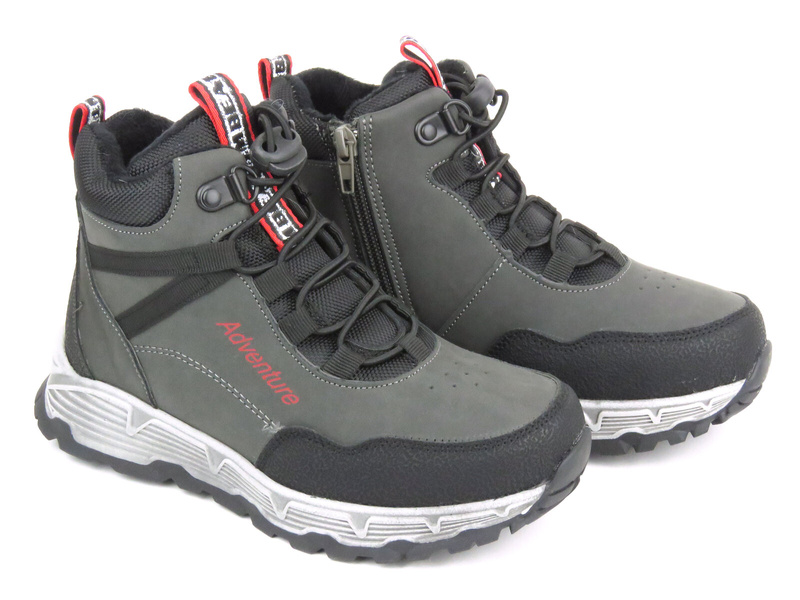 Dětské trekové boty, zimní boty - Novinky 23DZ23-6588, šedá