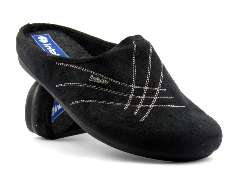 Teplé pánské pantofle - INBLU 155M012, černé