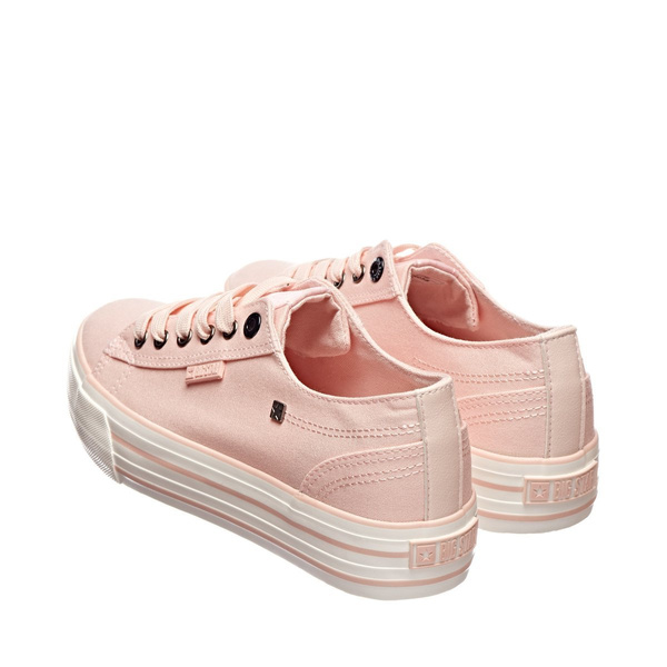 Dámské tenisky na platformě Big Star HH274058 pudrově růžové