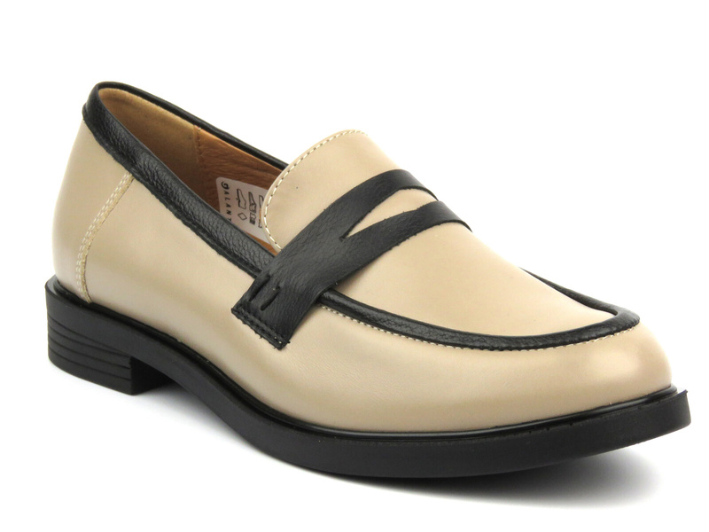 Dámské kožené boty - GALANT 1026, béžová