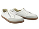 Barefoot kožené minimalistické dámské polobotky Helios Komfort 470, bílé 4