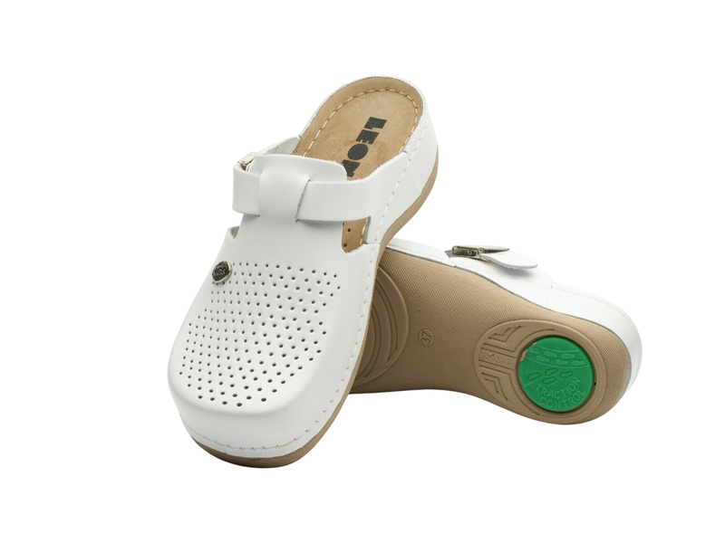 BERKEMANN 01753-473 Dámské kožené žabky s podpatky Slip-on Brown