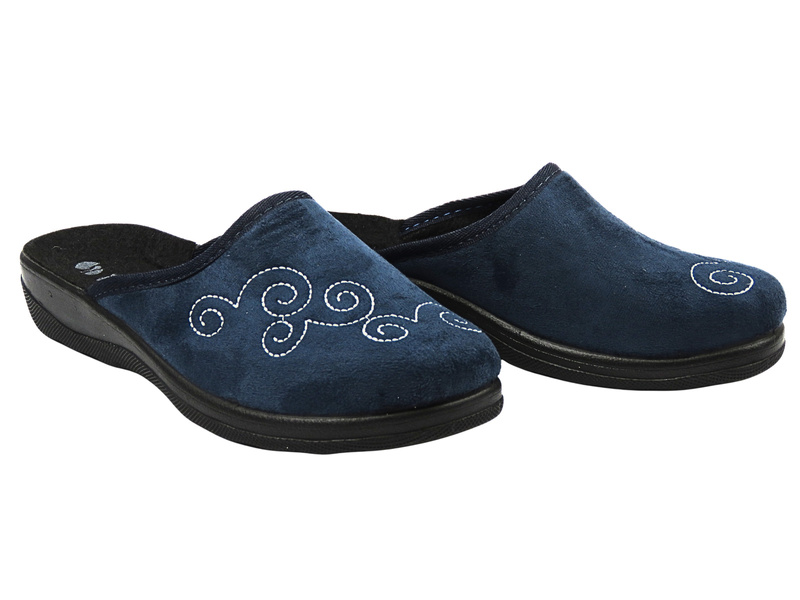 Pohodlné dámské pantofle INBLU CA-5B, tmavě modré