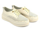 Ažurové polobotky, dámské tenisky - Artiker 54C1707, béžová barva