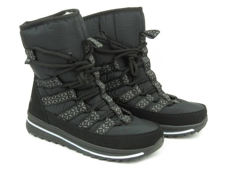 Dámské sněhule na šněrování - Progress 20-02, černé