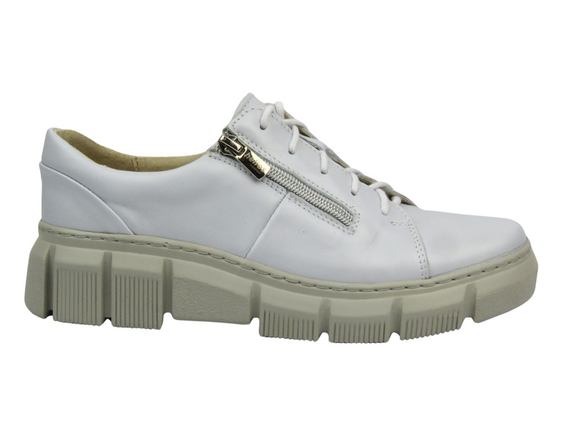 Dámské kožené polobotky polské značky - HELIOS Comfort 413, světle šedé