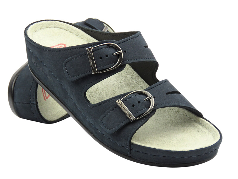 Klinové pantofle dámské tmavě modré BERKEMANN Luneburg 00742-320