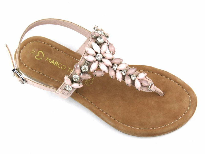 Dámské sandály, žabky - Marco Tozzi 2-28188-20, růžové II