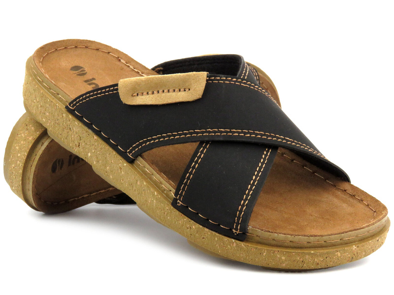 INBLU MT-20 pánské žabky, černé