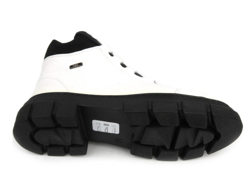 Pohodlné dámské kotníkové boty - HELIOS Komfort 556, bílá