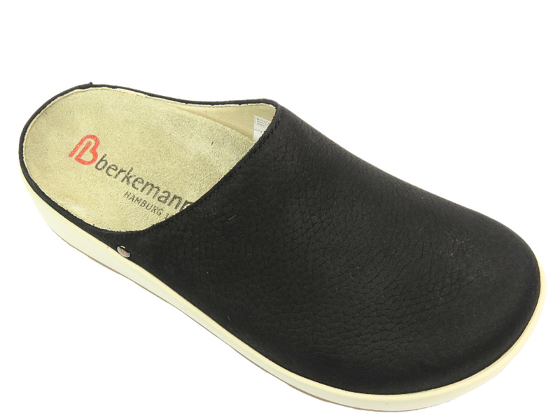 Dámské kožené žabky - BERKEMANN Ella 03900-910, černá