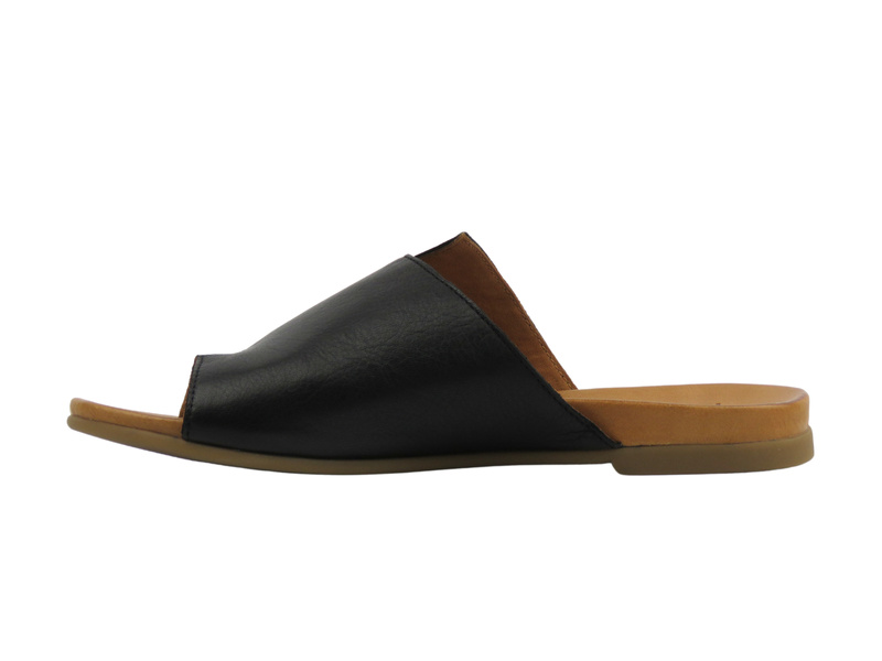 Kožené dámské nazouváky černé Piazza 900000-01  