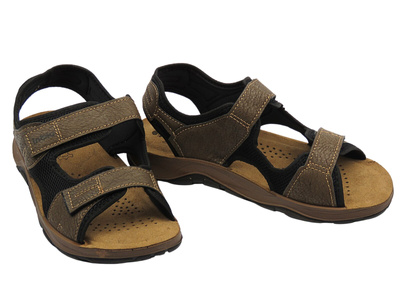 Pohodlné, klasické pánské sandály hnědé INBLU TL27-01