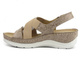 Pohodlné dámské sandály na klínku - HELIOS Komfort 100, béžová