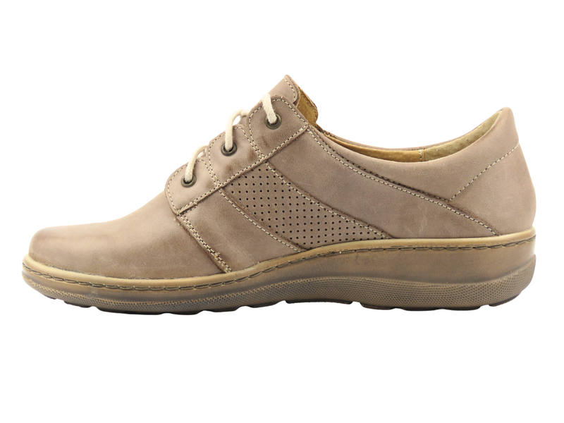 Dámské kožené polobotky HELIOS Comfort 399, béžové