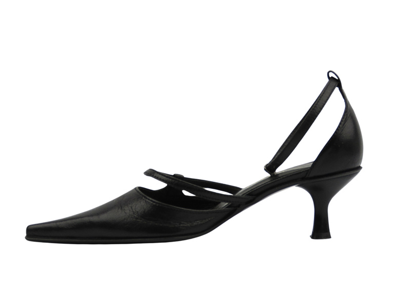 Černé lodičky na jehlovém podpatku KOTYL 205