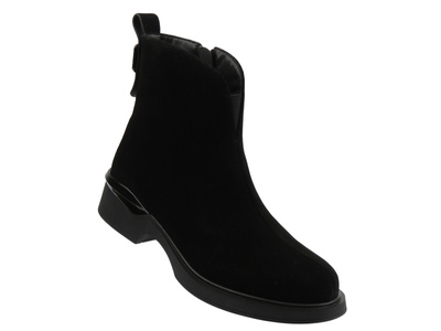 Zateplené dámské kotníkové boty - Cambell 25-98307 černé