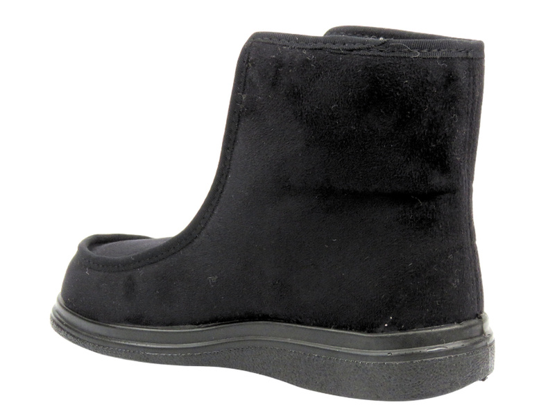 Vysoké, teplé zimní pantofle - BEFADO Dr Orto 996D013, černé