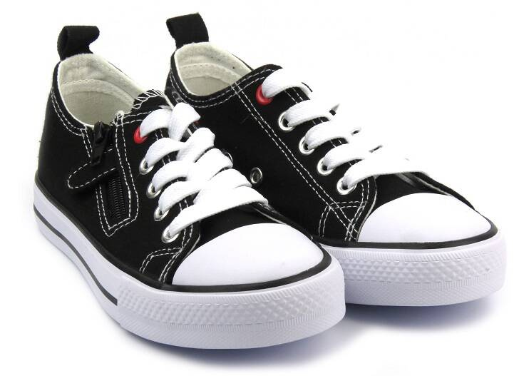 Klasické dětské tenisky - American Club LH 42/23, černé