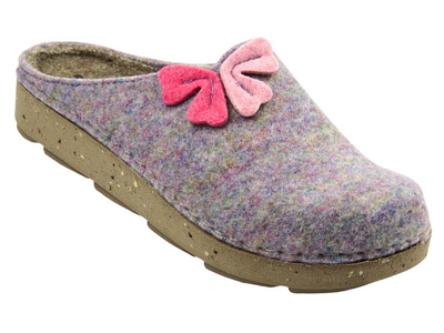 Dámské pantofle z filcu Befado 155D170, lila