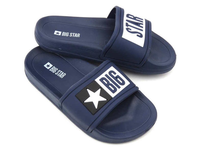 Sportovní gumové dětské pantofle - BIG STAR DD374152, tmavě modrá