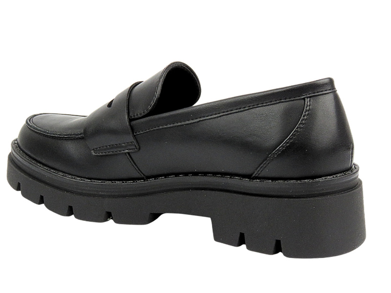 Dámské mokasíny - Inblu IC-27 Black - nazouvací