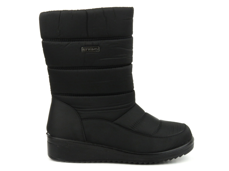 Vysoké dámské sněhule na zip - NOVINKY 22SN26-5028, černé