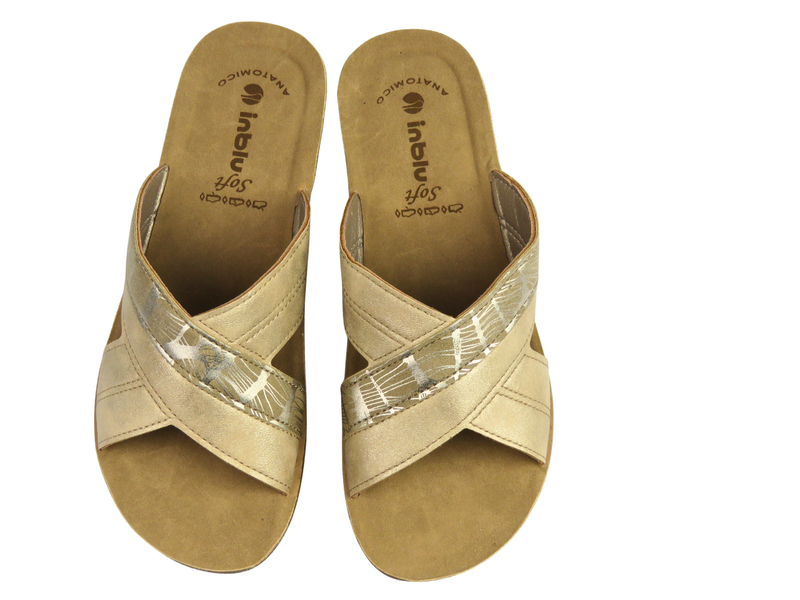 Dámské pantofle INBLU TP-49, béžové