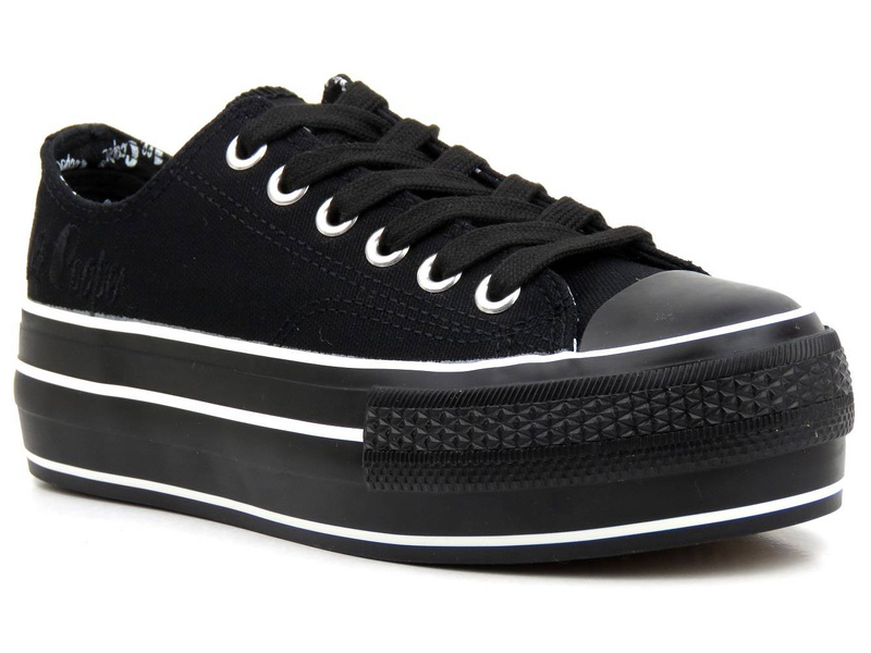 Dámské tenisky na platformě - LEE COOPER 22-31-0843L, černé