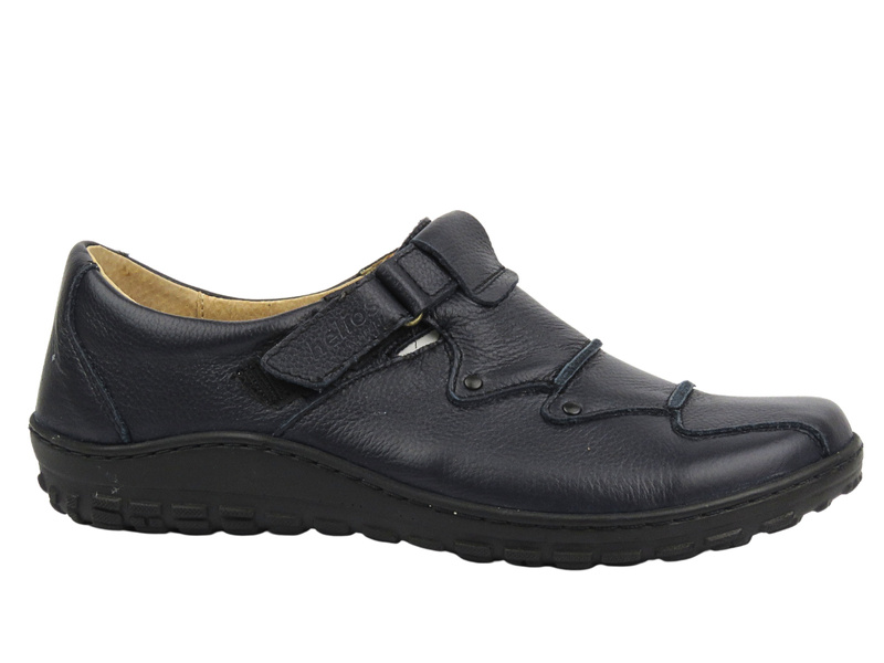 Pohodlné dámské boty z měkké kůže Helios Komfort 780-2, tmavě modrá