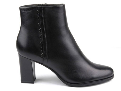 Dámské kožené kotníkové boty - Tamaris 25324, černé