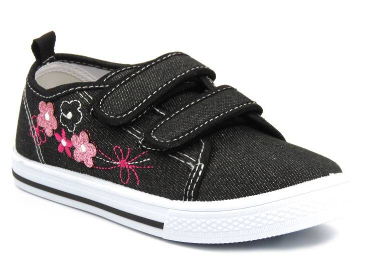 Tenisky, Tenisky na suchý zip - AMERICAN CLUB TEN 118/24, černé