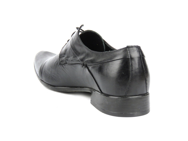 Kožená pánská společenská obuv Wasak 148, černá