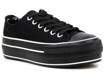 Dámské tenisky na platformě - LEE COOPER 22-31-0843L, černé