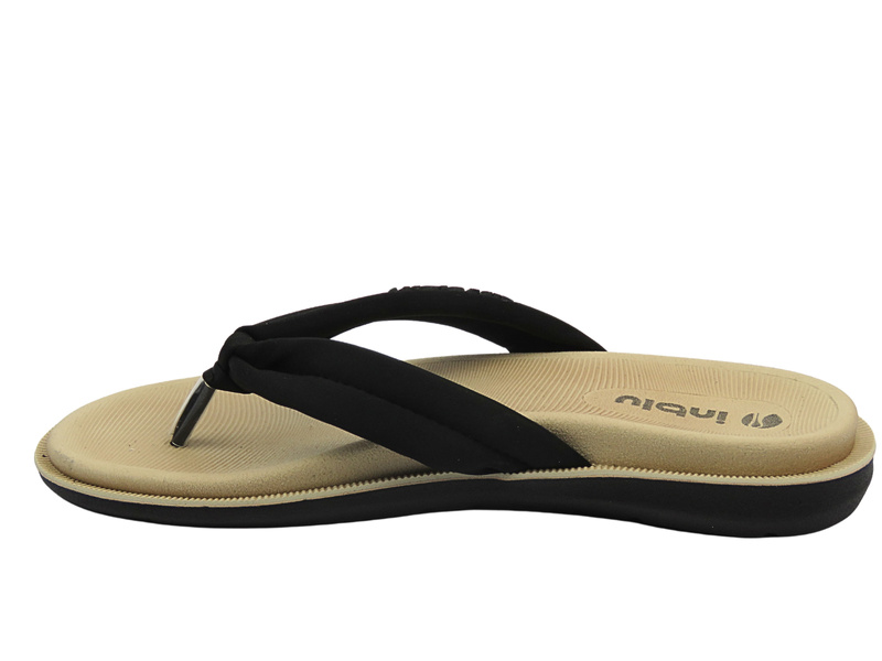 Klapky dámské žabky černé INBLU SF‑04