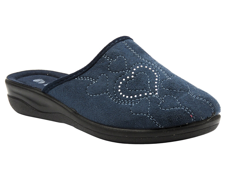 Pohodlné dámské pantofle INBLU CF-2F, tmavě modré